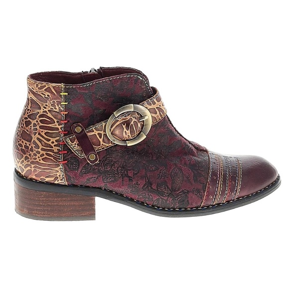 L'ARTISTE GEORGIANA French Inspired Ankle Boots Bootie’s Size EU 36 US 6 Leather - Picture 1 of 6
